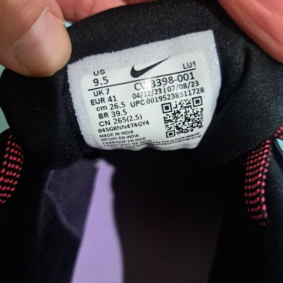 NIKE AIR MAX BELLA TR 4 BLACK HYPER PINK SNEAKERS TRAINING SHOES GYMNASTIC SHOES - Picture 8 of 8